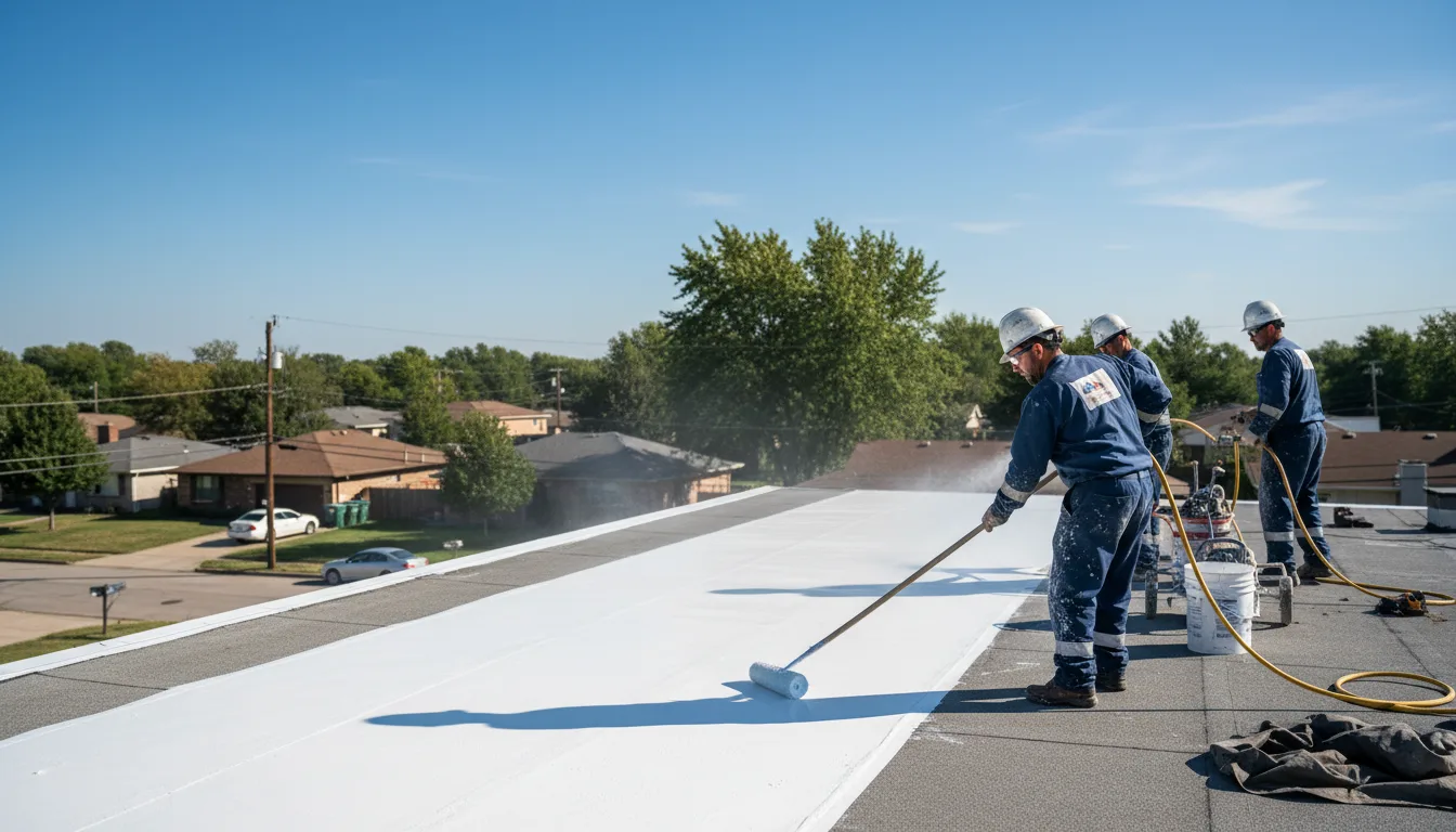 Commercial roof coating in Warm Springs, AR near me